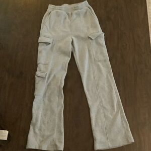 Fashion Nova Light Gray Flare Pants